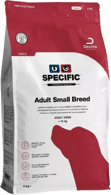Veterinārā barība suņiem – Specific CXD-S Adult Small Breed, 4 kg