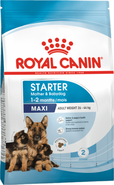 Barība suņiem – Royal Canin Starter Mother & Babydog Maxi, 15 kg