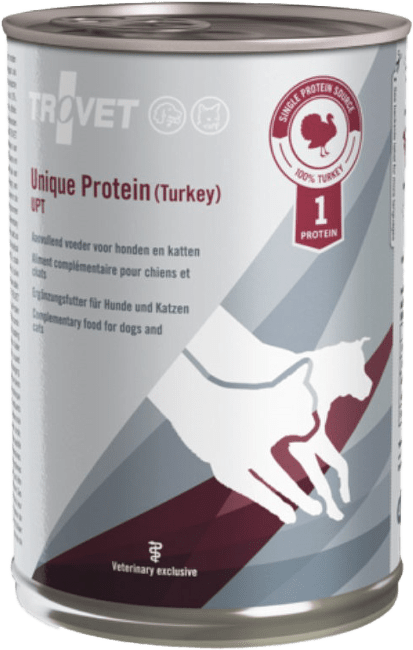 Ветеринарные консервы для собак и кошек – Trovet UPT Unique Protein Turkey, 400 г