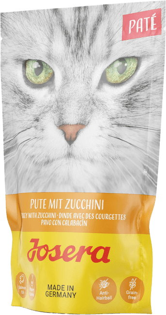 Konservi kaķiem – Josera Pate Pute mit Zucchini, 85 g