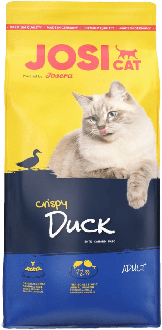 Корм для кошек – JosiCat Crispy Duck and Fish, 18 кг