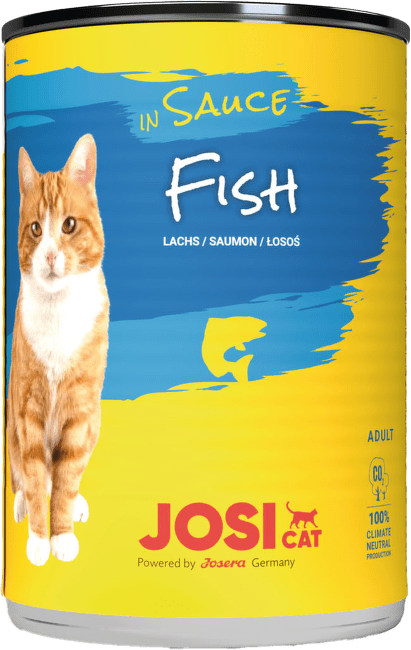 Konservi kaķiem – JosiCat Fish in sauce, 415 g