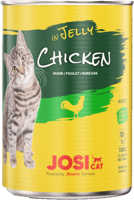 Konservi kaķiem – JosiCat Chicken in jelly, 400 g