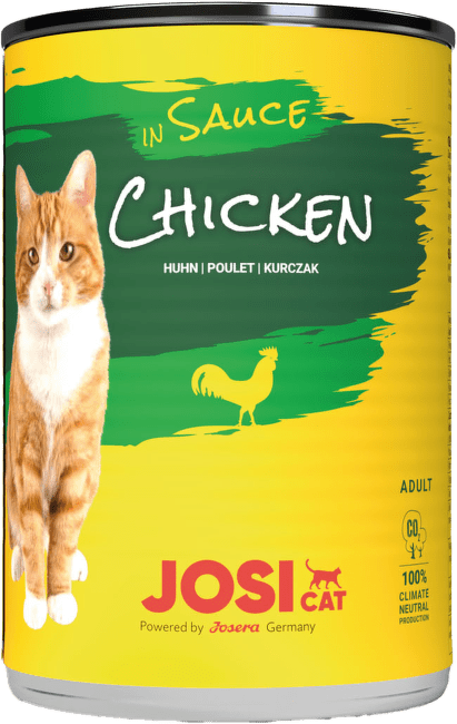 Konservi kaķiem – JosiCat Chicken in sauce, 415 g