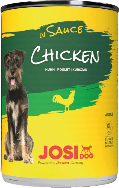 Konservi suņiem – JosiDog Chicken in sauce, 415 g
