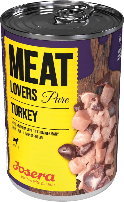Консервы для собак – Josera Meat Lovers Pure Turkey, 400 г