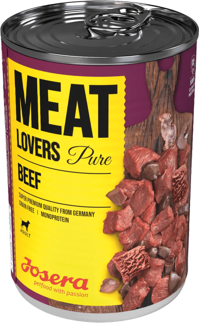 Консервы для собак – Josera Meat Lovers Pure Beef, 800 г