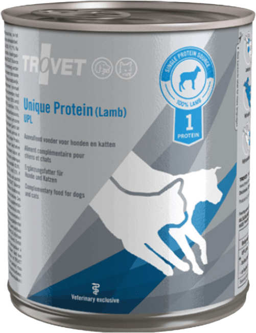 Veterinārie konservi kaķiem un suņiem – Trovet UPL Unique Protein Lamb, 400 g