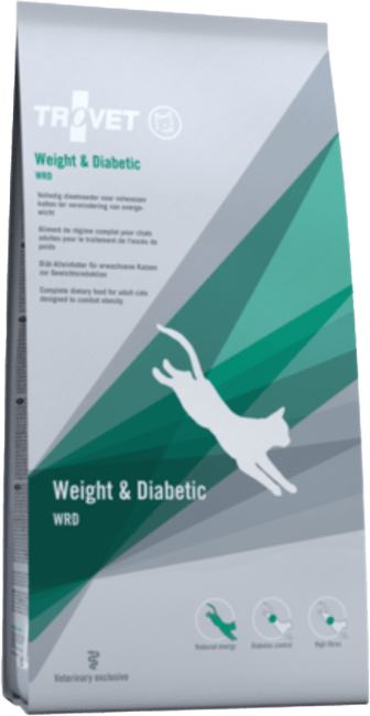 Veterinārā barība kaķiem - Trovet WRD Weight and Diabetic, 3 kg