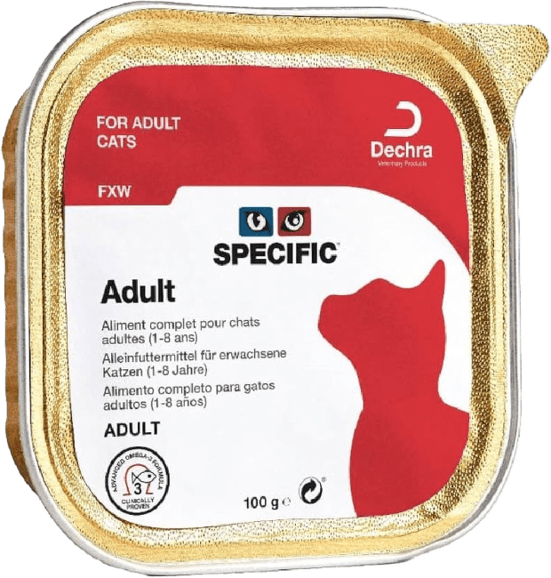 Veterinārie konservi kaķiem – Specific Adult FXW, 100 g