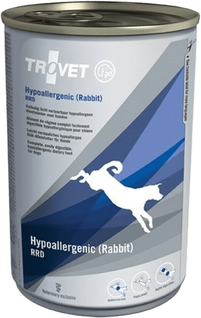 Veterinārie konservi suņiem – Trovet RRD Hypoallergenic Rabbit, 400 g