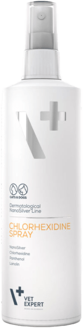 Sprejs ādas kopšanai – VetExpert, Chlorhexidine spray, 100 ml