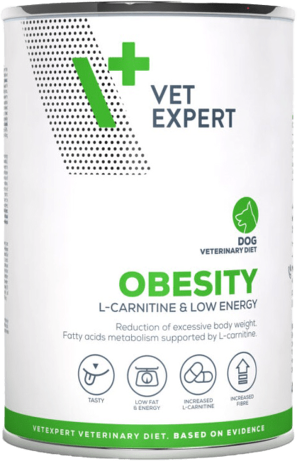 Veterinārie konservi suņiem – VetExpert 4T VD OBESITY, 400 g