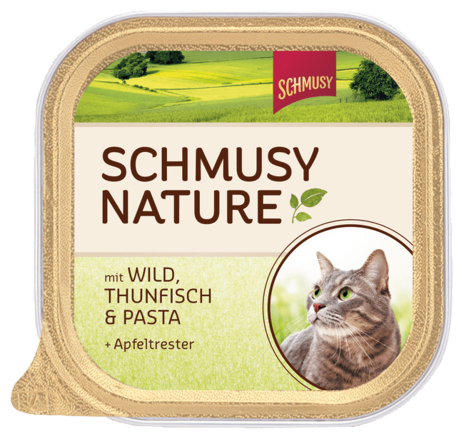 Консервы для кошек - Schmusy Nature`Menu Pate wild, tuna and pasta, 100 г
