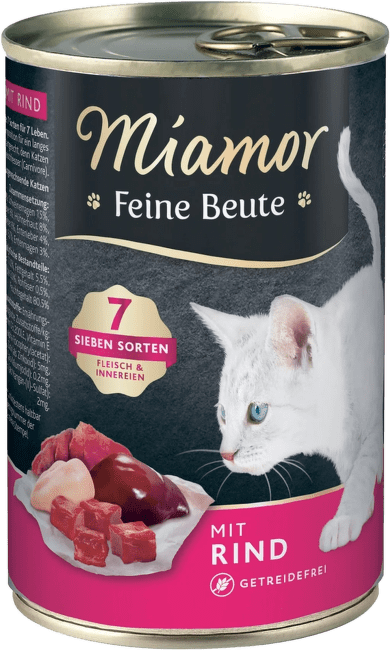 Konservi kaķiem – Miamor Feine Beute Beef, 400 g