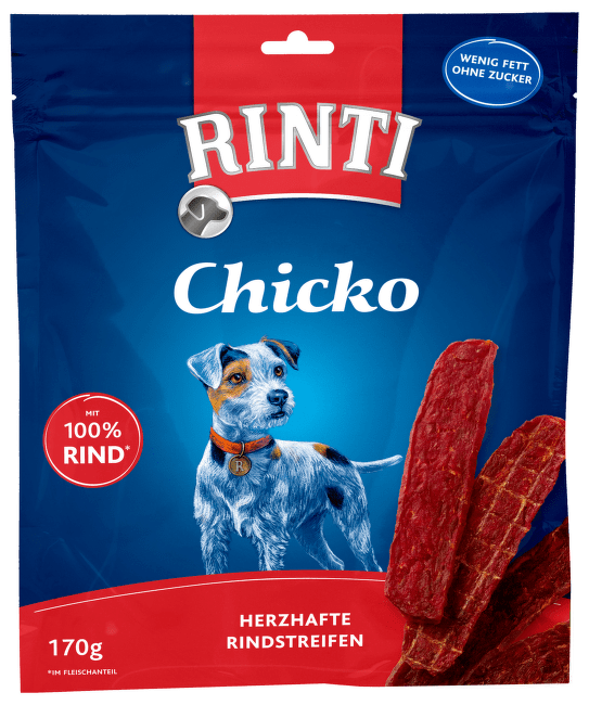 Gardums suņiem – Rinti Extra Chicko Beef, 170 g