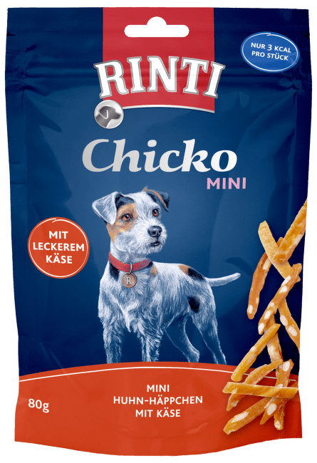 Лакомство для собак – Rinti Extra Chicko Mini Chicken and Cheese, 80 г