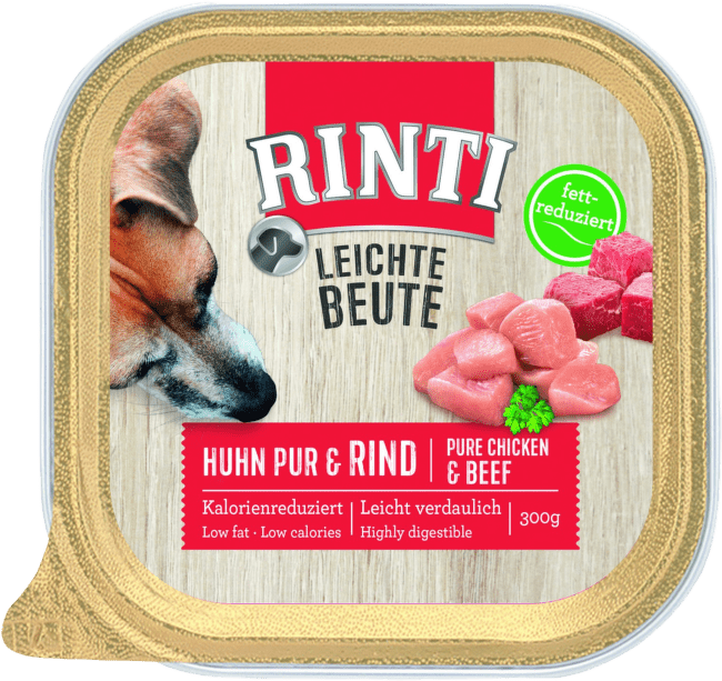 Konservi suņiem – Rinti Leichte Beute with Chicken and Beef, 300 g