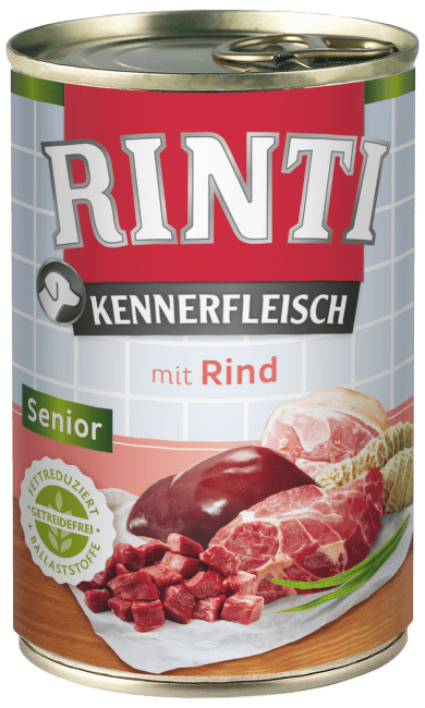 Konservi suņiem – Rinti Kennerfleisch Senior, Beef, 400 g