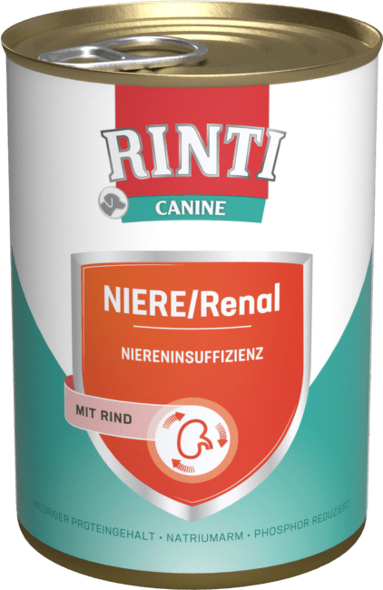 Veterinārie konservi suņiem – Rinti Kidney/Renal Beef, 400 g