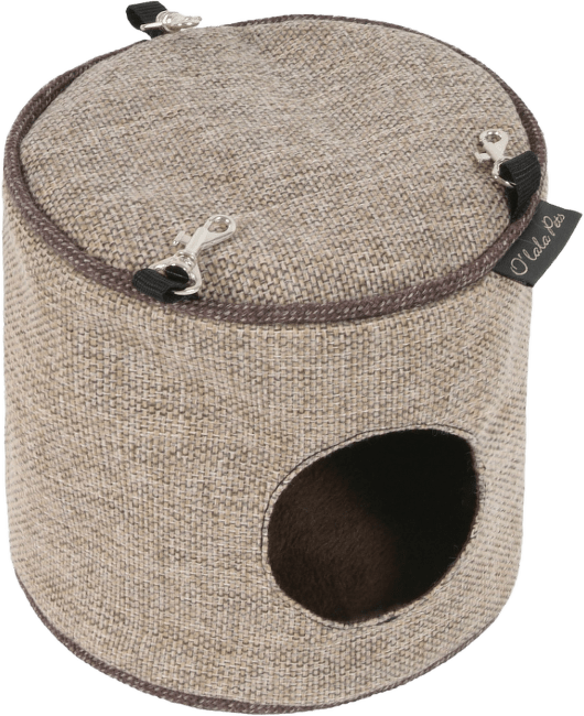 Závěsný domeček Luxury 15x15cm sv. hnědá