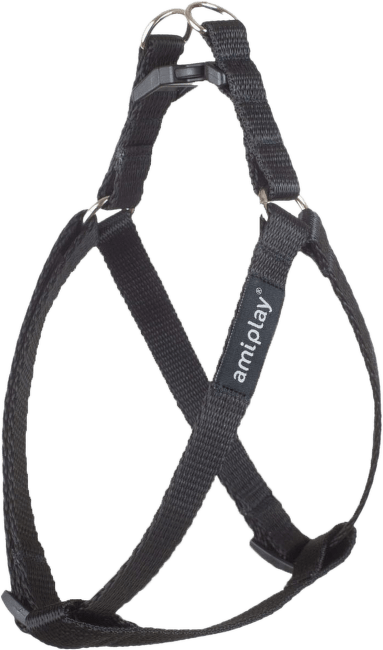 Krūšu siksna - AmiPlay Adjustable Harness Basic XL, 50-95*2.5cm, krāsa - melna