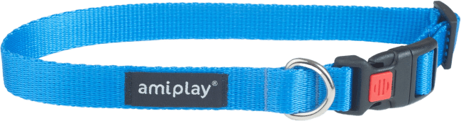 Kakla siksna - AmiPlay Adjustable Collar with lock Basic XL, 45-70*2.5cm, krāsa - zila