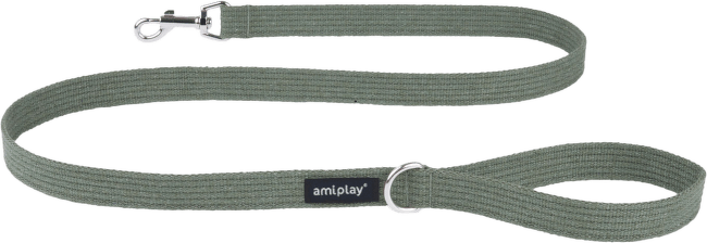 Pavada - AmiPlay Leash Basic XL, 150*2.5cm, krāsa - zaļa