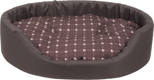 Лежанка для собак – AmiPlay Oval bedding Fun XS, 40 x 32 x 12 см, brown