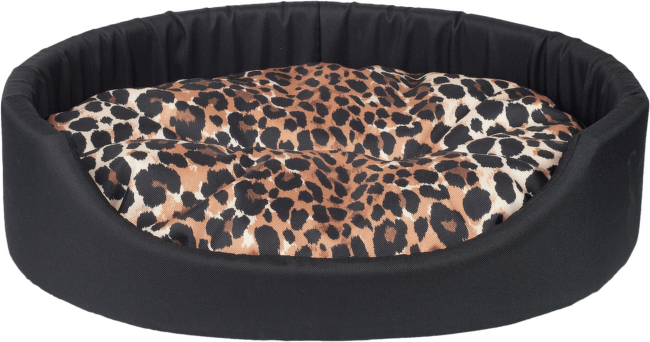 Лежанка для собак – AmiPlay Oval bedding Fun M, 52 x 44 x 14 см, black