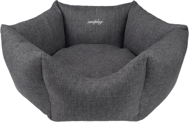 Лежанка для собак – AmiPlay Crown Palermo M, 58 x 23 см, dark grey