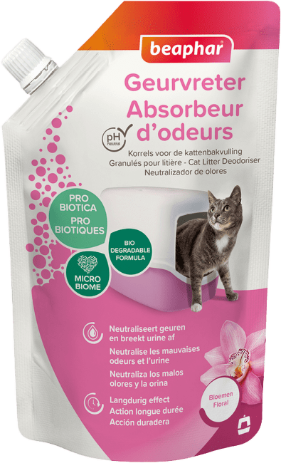 Dezodorants kaķu tualetei – Beaphar Odour killer Orchidee, 400 g