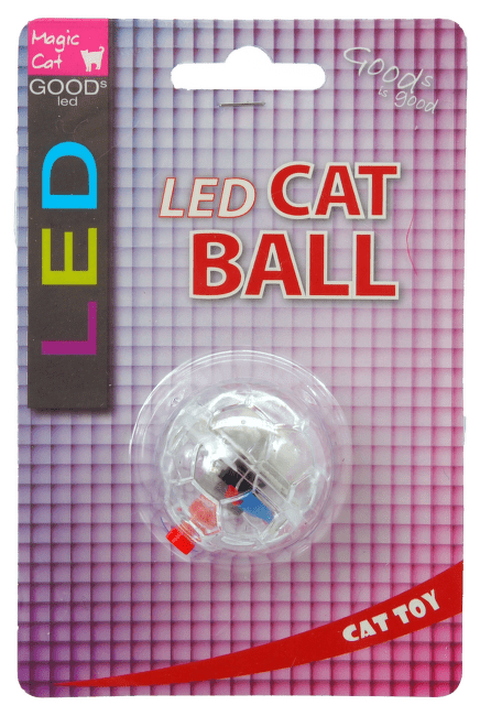 Игрушка для кошек - Magic Cat Toy LED flash ball, 3.75 см