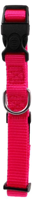 Kakla siksna - Dog Fantasy Classic Neilona S, 1,5 cm, 27-37 cm, rozā