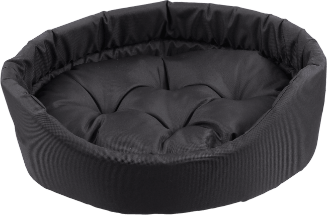 Pelech Dog Fantasy Oval s vankúšom sivý 83 × 73 × 20 cm