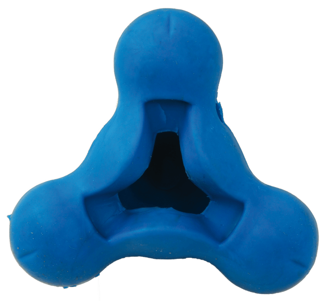 Rotaļlieta suņiem -  DogFantasy trijstūris ar caurumiem barošanai, 7.5cm