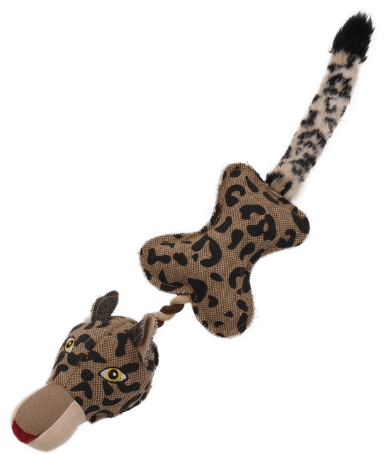 Игрушка для собак - Dog Fantasy Textile Leopard, 55 cm