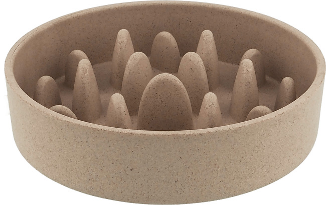 Miska proti hltaniu Dog Fantasy EcoStyle béžová 14cm 400ml