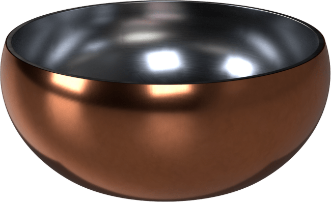 Miska Dog Fantasy s dvojitou stenou rosegold 12cm 376ml