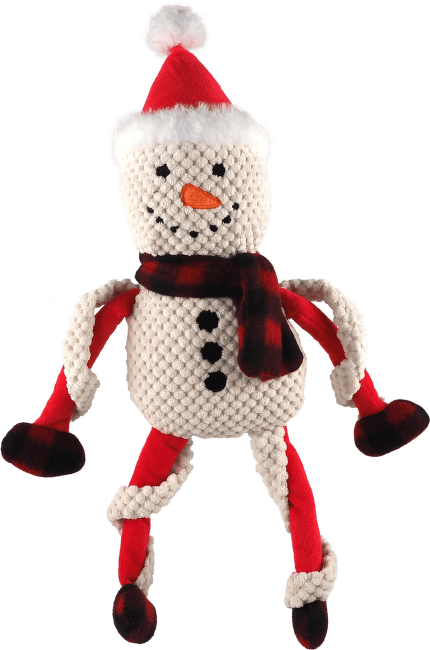 Hračka Dog Fantasy Winter Tale snehuliak s pískatkom 40cm