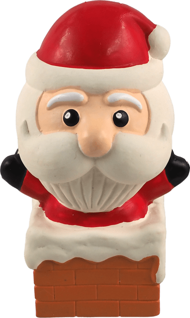 Hračka pro psy Dog Fantasy Winter Tale Santa latexový pískací 12 cm