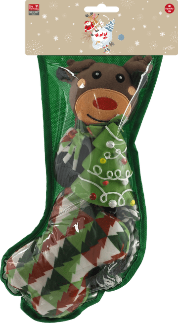 Hračka pre psov Dog Fantasy Winter Tale pančucha set 4 ks 37 cm