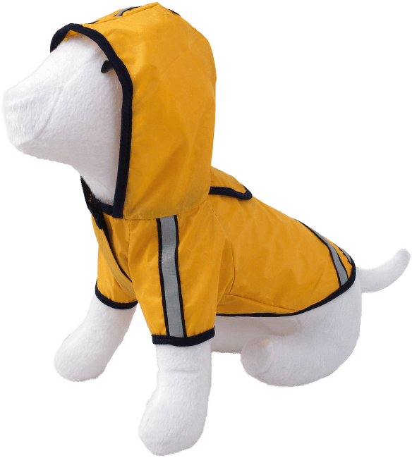 Pláštěnka DOG FANTASY reflexní žlutá 20cm