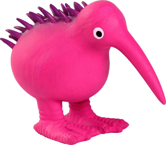 Hračka Kiwi Walker latex kiwi pískací růžová 13,5cm