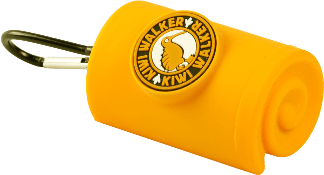 Zásobník Kiwi Walker na sáčky na exkrementy oranžový 9cm