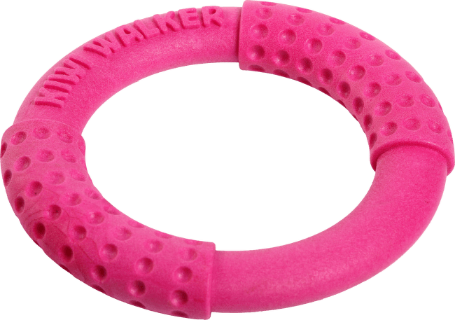 Hračka Kiwi Walker TPR guma kruh růžový 18cm