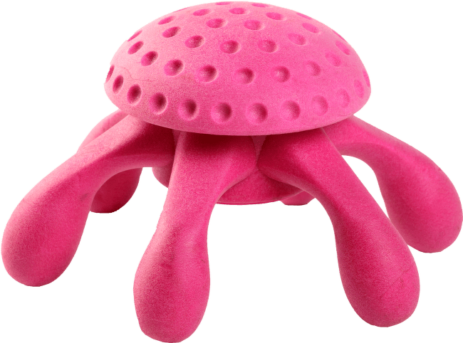 Hračka Kiwi Walker TPR guma chobotnice růžová 20cm