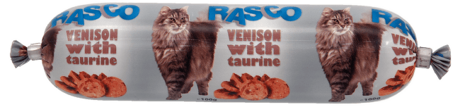 Konservi kaķiem - Salami RASCO Venison & Taurine, 100g