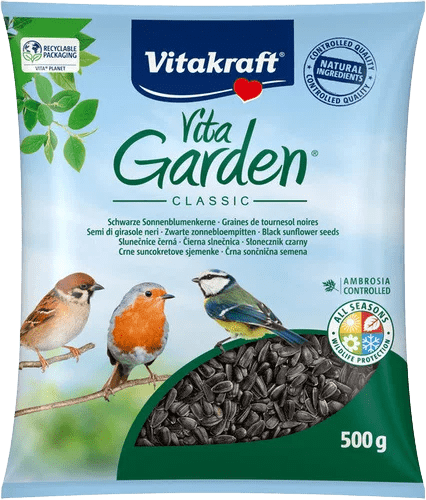 Vitakraft Vita Garden slnečnica čierna pre vtáky 500 g 