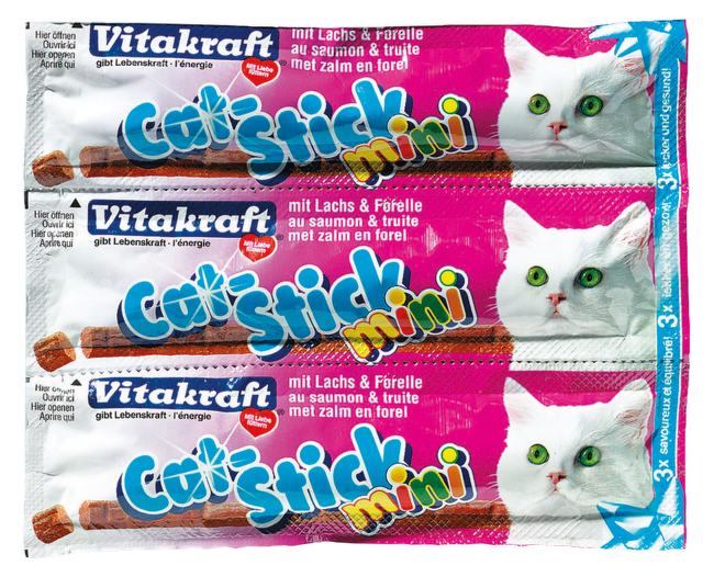 Cat Stick VITAKRAFT Mini lachs + forelle 3ks